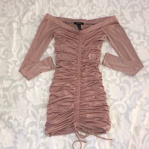 Off the shoulder mini dress